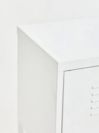 Two Door White Locker Cabinet | Academy