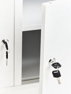 Two Door White Locker Cabinet | Academy