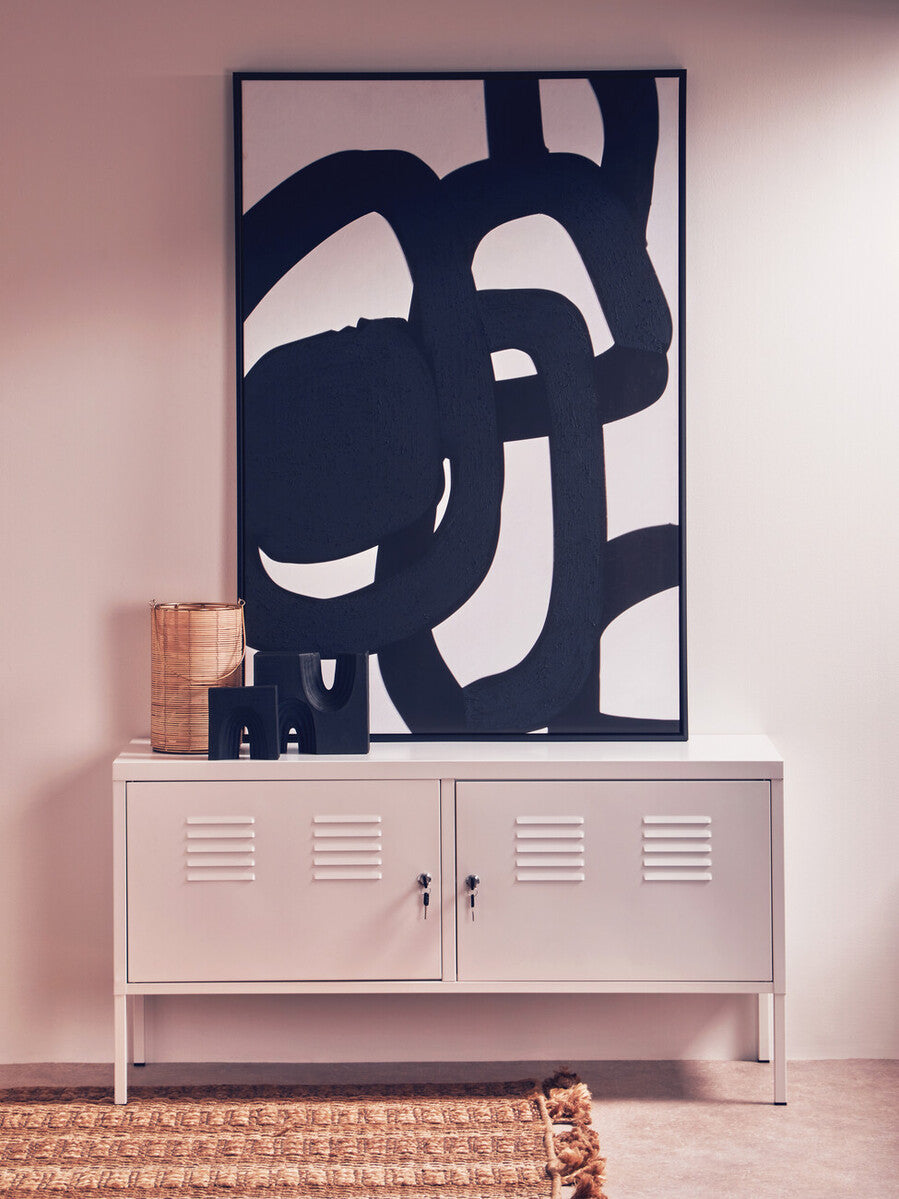 Two Door White Locker Cabinet | Academy