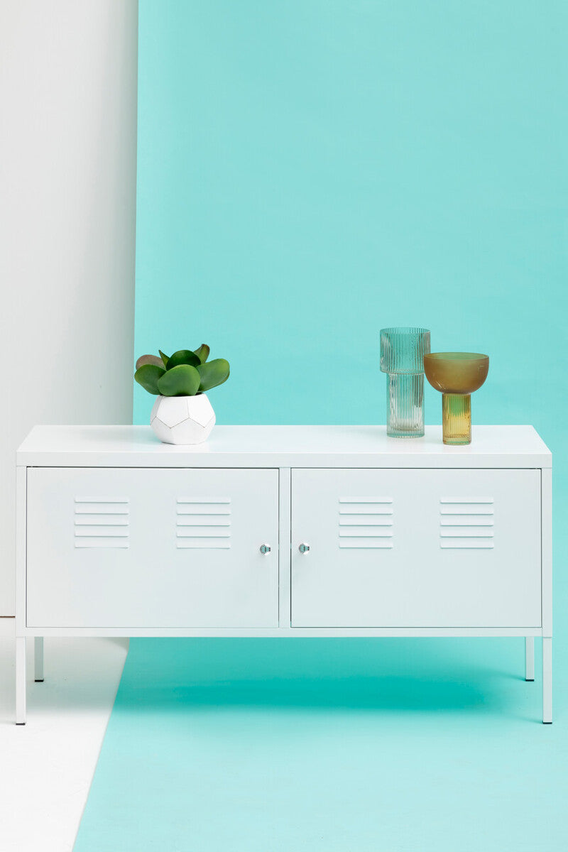 Two Door White Locker Cabinet | Academy