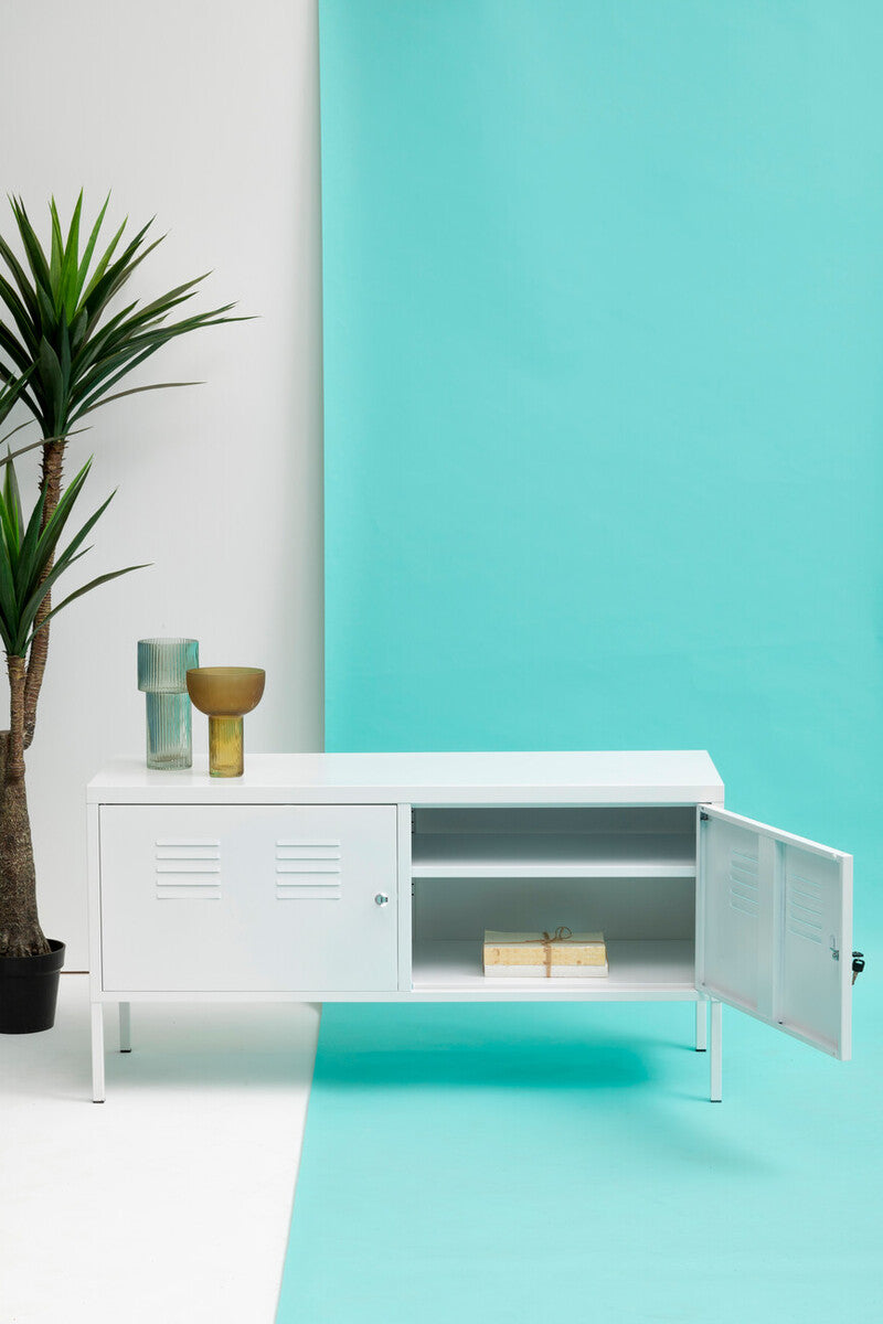 Two Door White Locker Cabinet | Academy