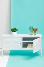 Two Door White Locker Cabinet | Academy