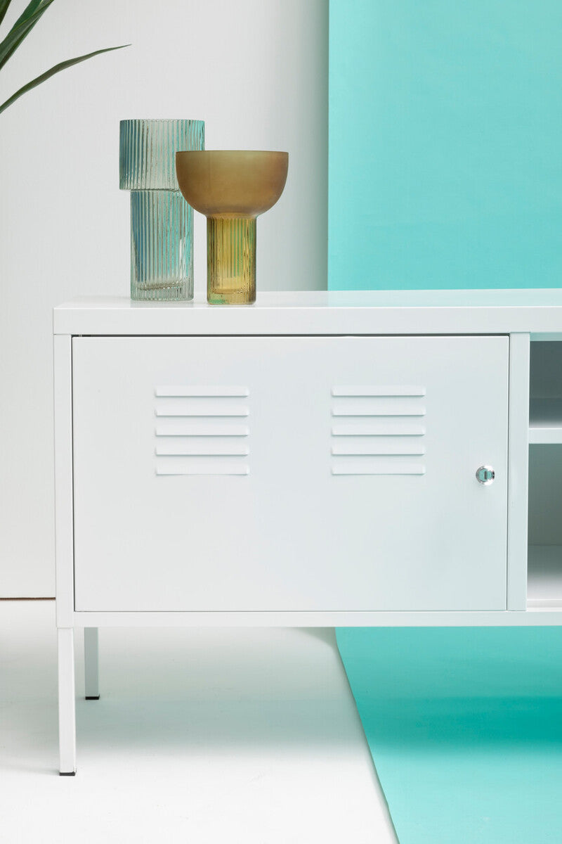 Two Door White Locker Cabinet | Academy