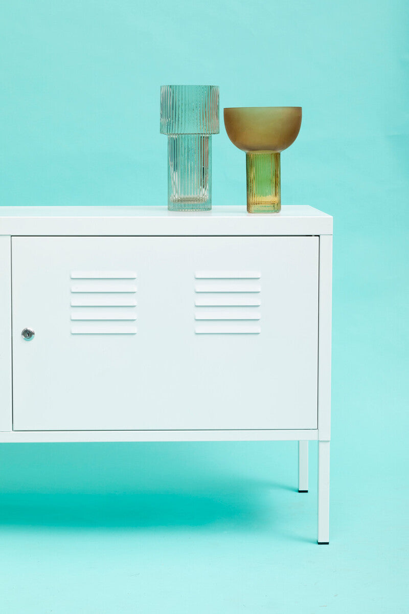Two Door White Locker Cabinet | Academy