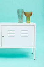 Two Door White Locker Cabinet | Academy