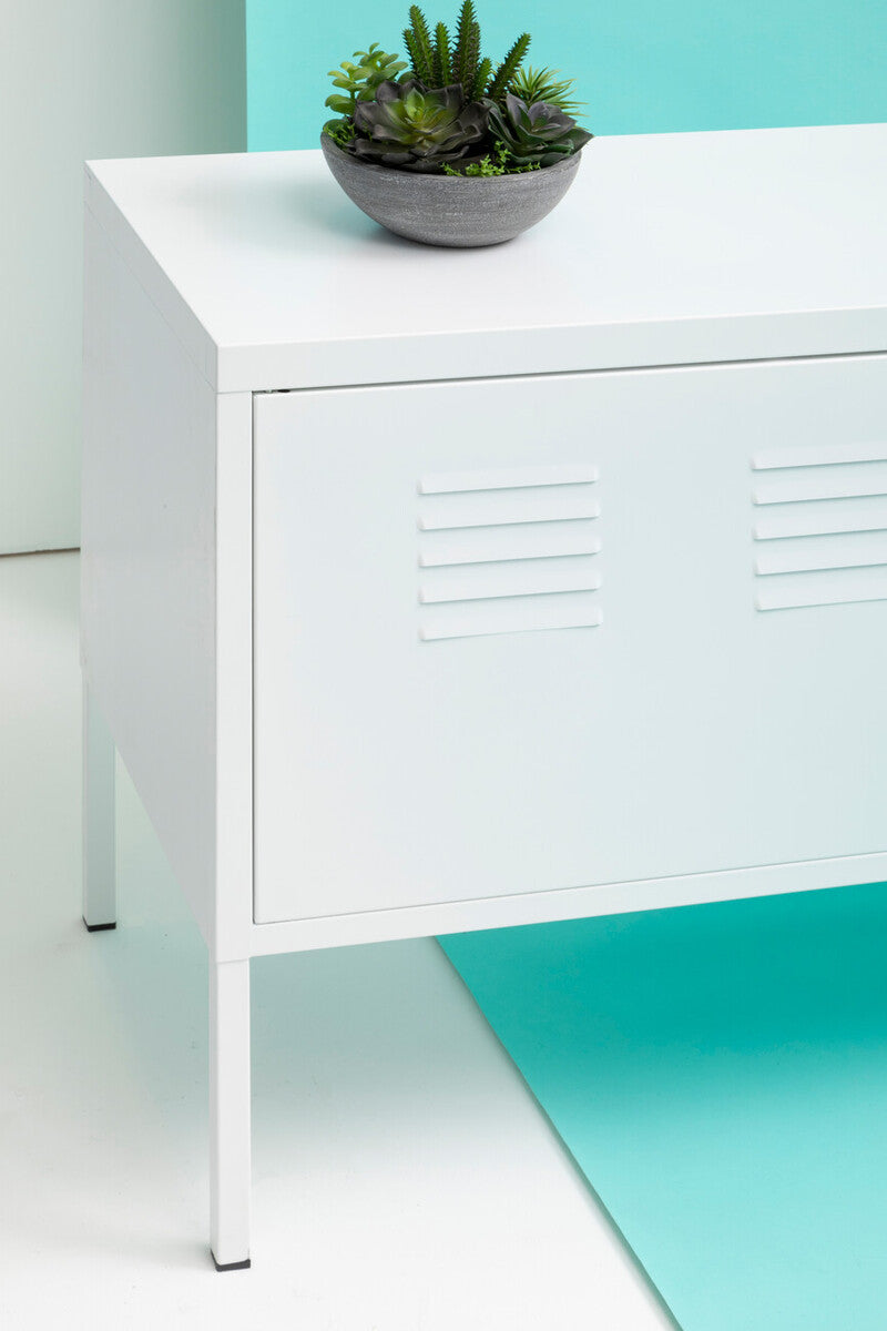 Two Door White Locker Cabinet | Academy