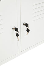 Two Door White Locker Cabinet | Academy