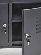 Two Door Grey Locker Cabinet | Academy