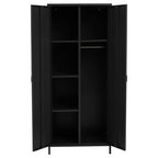 Black Two Door Locker Style Wardrobe | Academy