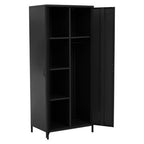 Black Two Door Locker Style Wardrobe | Academy