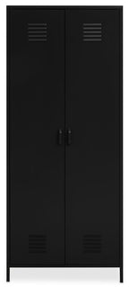 Black Two Door Locker Style Wardrobe | Academy