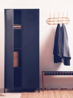 Black Two Door Locker Style Wardrobe | Academy