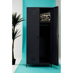 Black Two Door Locker Style Wardrobe | Academy