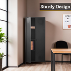 Black Two Door Locker Style Wardrobe | Academy