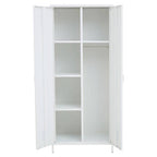 White Two Door Locker Style Wardrobe | Academy