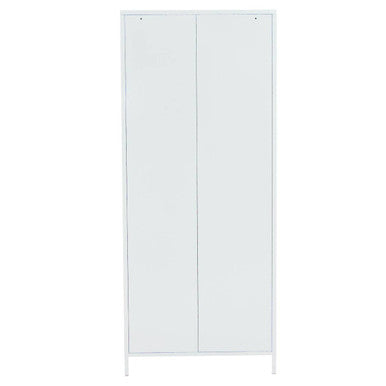 White Two Door Locker Style Wardrobe | Academy