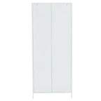 White Two Door Locker Style Wardrobe | Academy