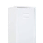 White Two Door Locker Style Wardrobe | Academy