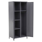 Grey Two Door Locker Style Wardrobe | Academy