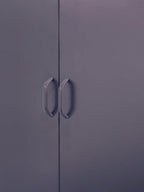 Grey Two Door Locker Style Wardrobe | Academy