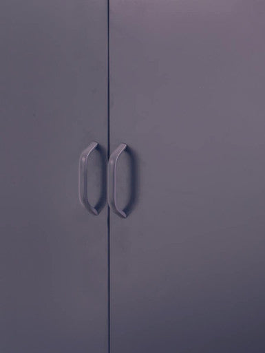 Grey Two Door Locker Style Wardrobe | Academy