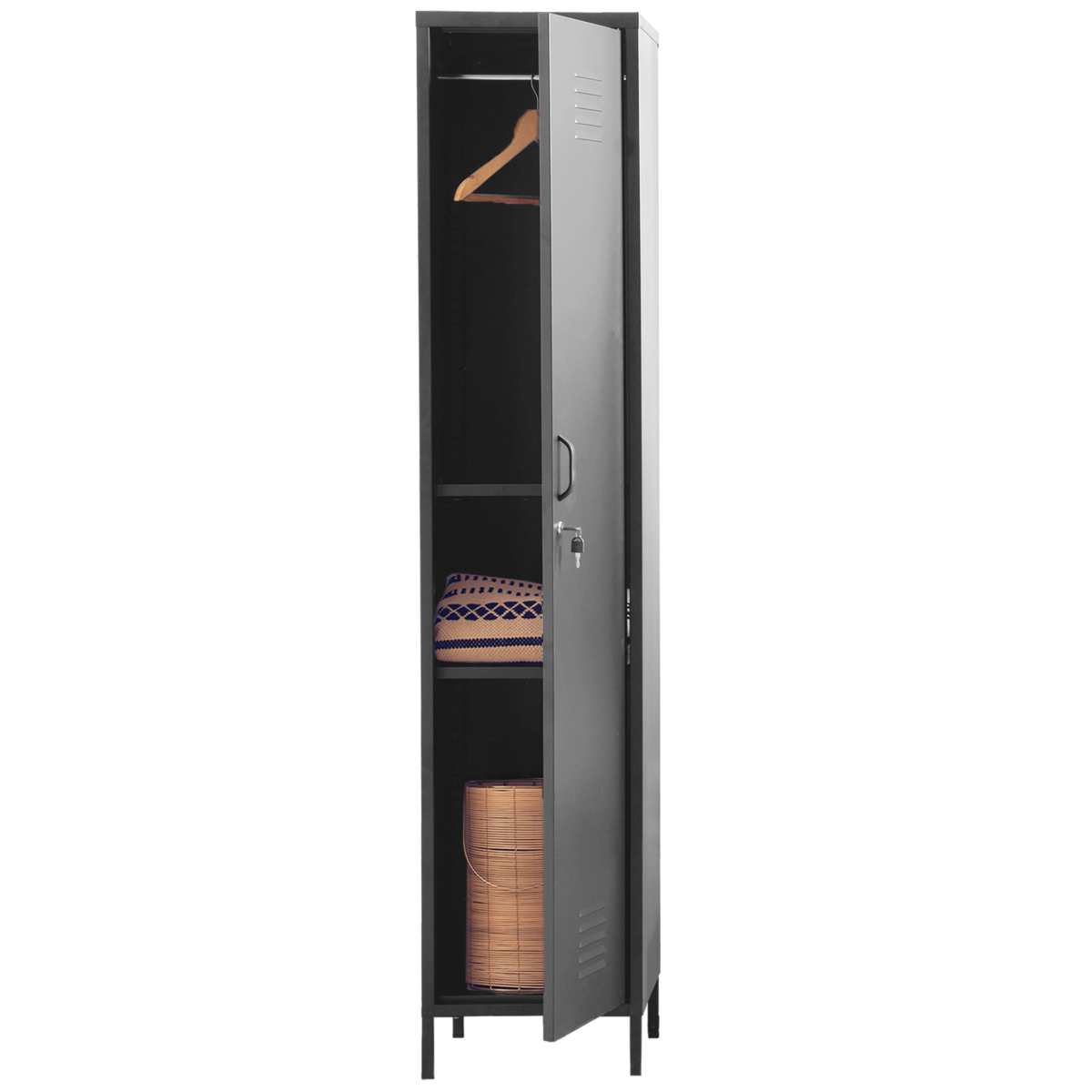 Grey Tall One Door Locker | Academy