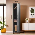 Grey Tall One Door Locker | Academy