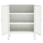 Two Door White Metal Cabinet | Acier