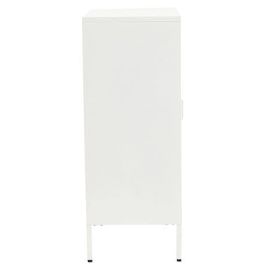 Two Door White Metal Cabinet | Acier