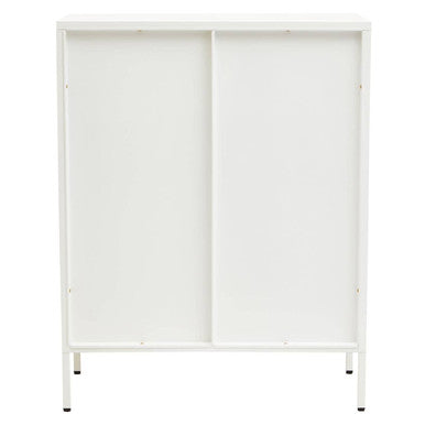 Two Door White Metal Cabinet | Acier
