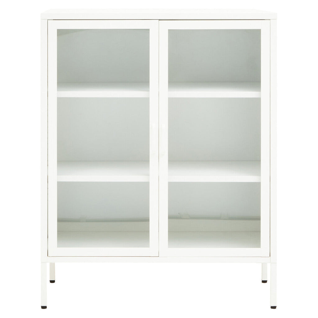 Two Door White Metal Cabinet | Acier