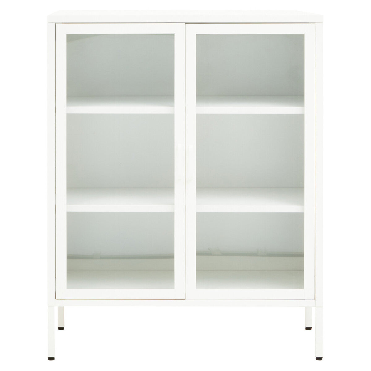 Two Door White Metal Cabinet | Acier