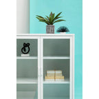 Two Door White Metal Cabinet | Acier