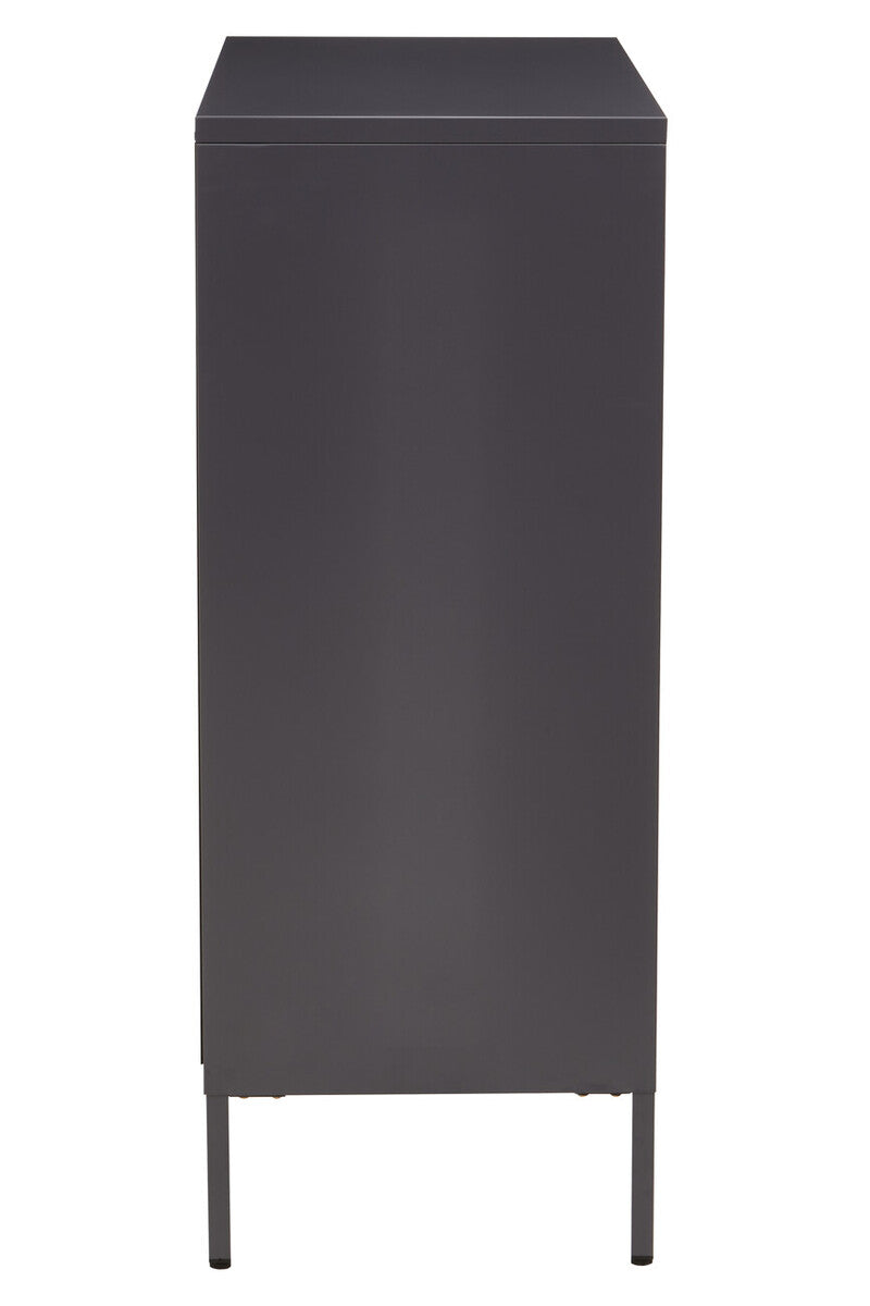 Two Door Grey Metal Cabinet | Acier