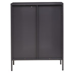 Two Door Grey Metal Cabinet | Acier
