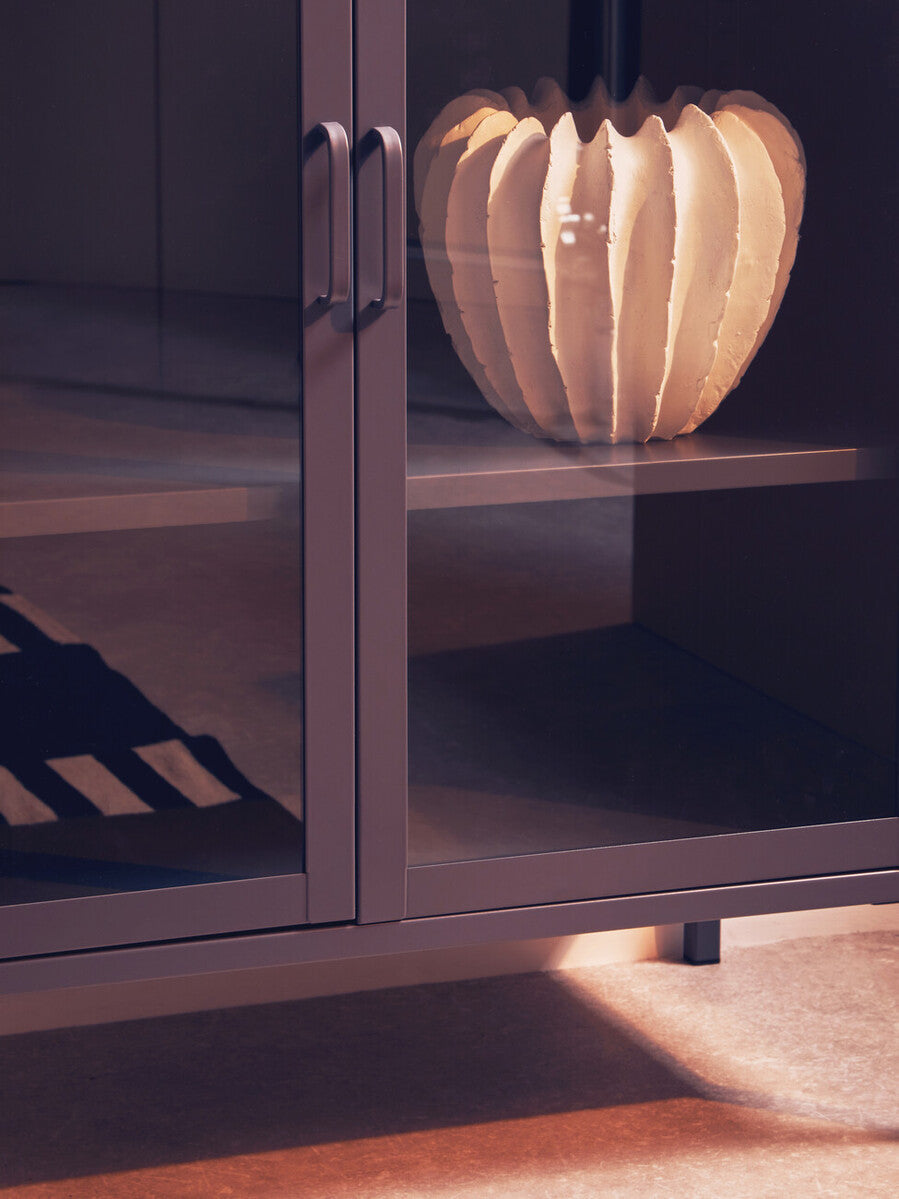 Two Door Grey Metal Cabinet | Acier
