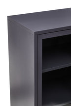Two Door Grey Metal Cabinet | Acier