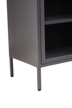 Two Door Grey Metal Cabinet | Acier