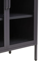Two Door Grey Metal Cabinet | Acier