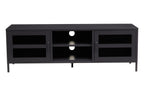 Two Door Black Metal Media Unit | Acier