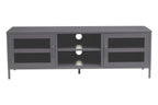 Two Door Grey Metal Media Unit | Acier