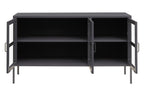 Three Door Grey Metal Sideboard | Acier