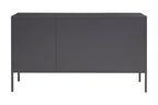Three Door Grey Metal Sideboard | Acier