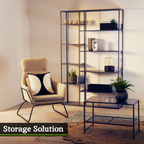 Grey Metal Multi Shelf Unit | Acero
