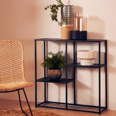 Black Metal Multi Shelf Unit | Acero