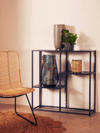 Grey Metal Three Tier Shelf Unit | Acero