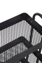 Three Tier Black Metal Trolley | Acero