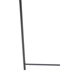 Grey Powder Coated Metal Round Side Table with Intersecting Cross Base, Acero | Acero