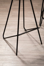 Wooden Top Bar Stool with Metal Legs | District