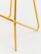 Elm Wood Bar Stool with Metal Legs | District